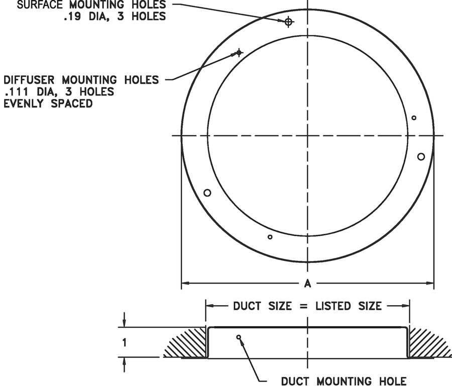 Drawings for 156-Duct Ring for Model 150