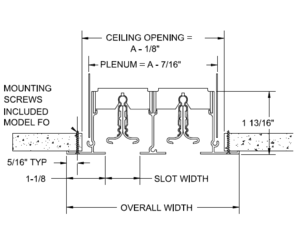 F0 - Linear Slot Diffuser